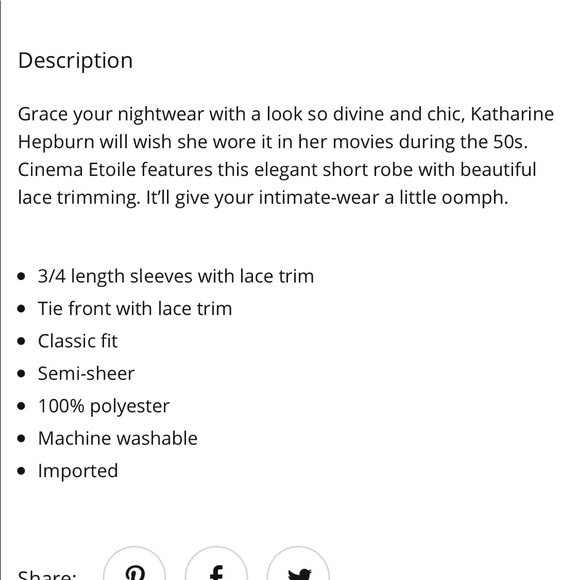 Nightie seductivewear by cinema etoile size xl - Picture 6 of 8